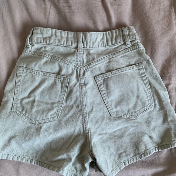 Mint Green Divided Shorts - Picture 2 of 3